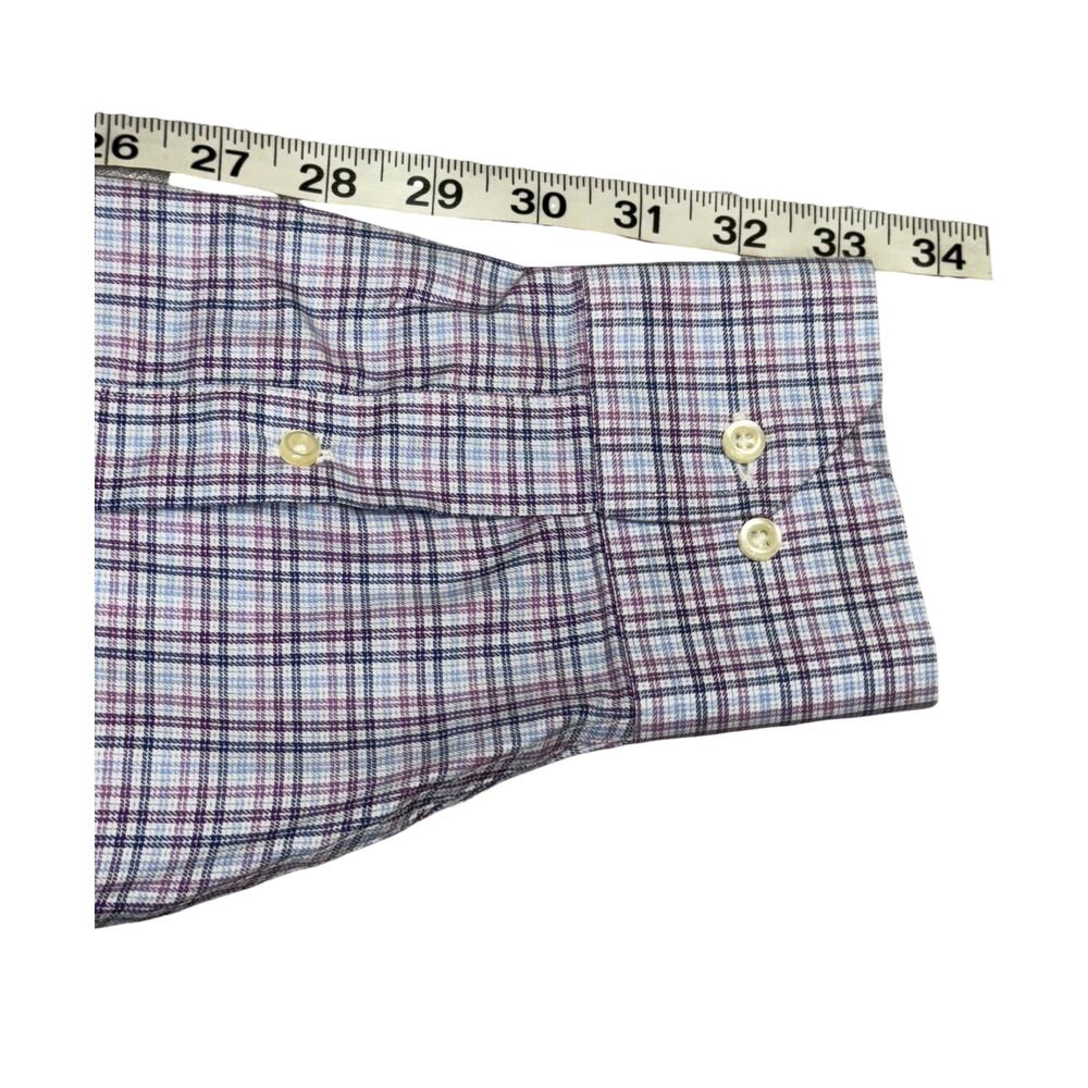 Brooks Brothers 1818 Regent Non-Iron Plaid Dress Shirt 17-2/3 - Picture 7 of 14